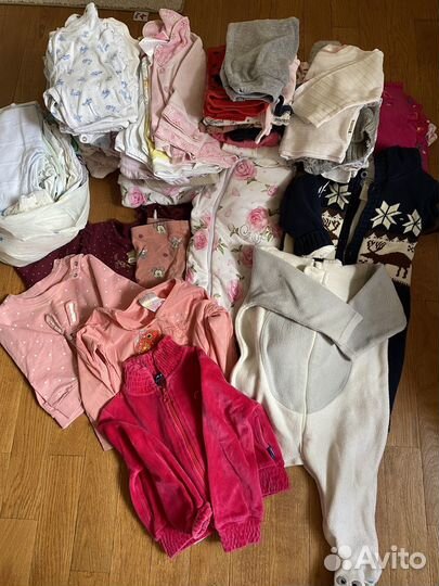 Одежда пакетом на девочку 74 80