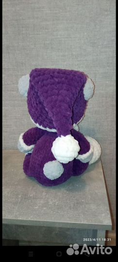 Продаётся мягкая игрушка ручной работы мишка