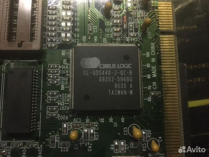 Ретро видеокарта cirrus logic CL-GD5440-J-QC-B