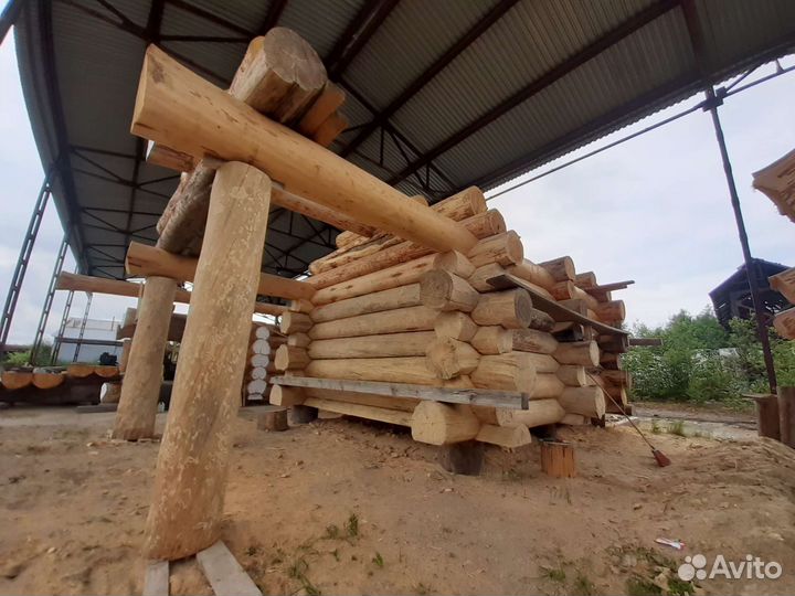 Баня из бревна