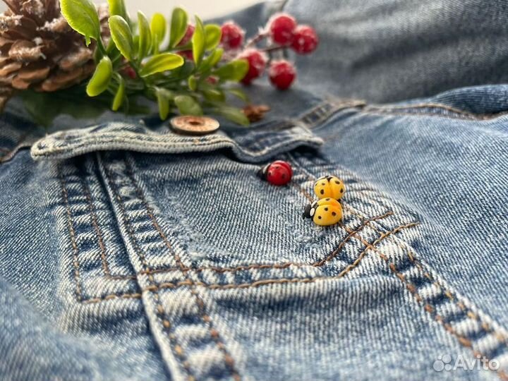 Мини-брошки Ручная работа