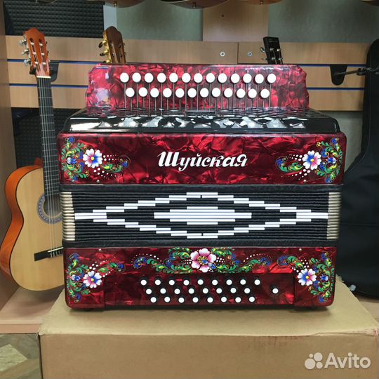 Гармонь Шуйская S51XL бордовая