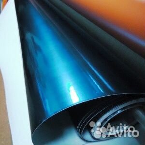 Пленка виниловая зеркальная синяя 1,52м премиум