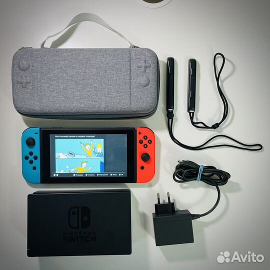 Nintendo Switch Rev. 2 Blue/Red + 31 игра