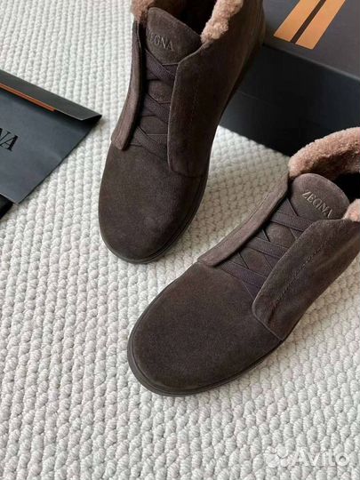 Кеды на меху мужские zegna