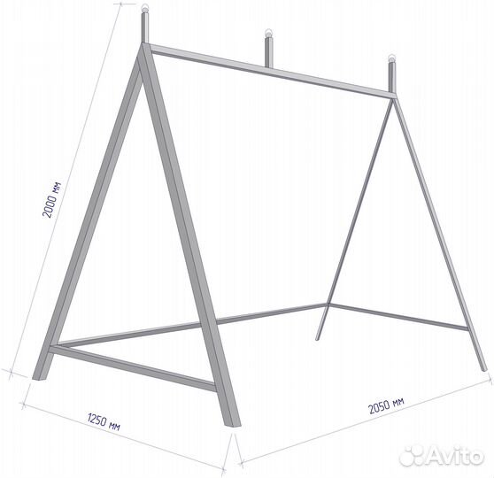 Садовые качели кованые