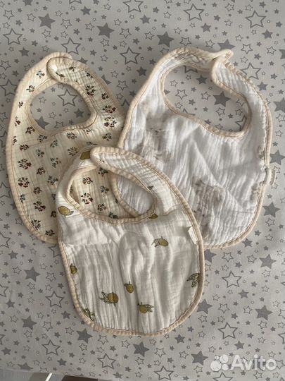 Слюнявчики из муслина