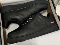 Nike air force 1 supreme черные