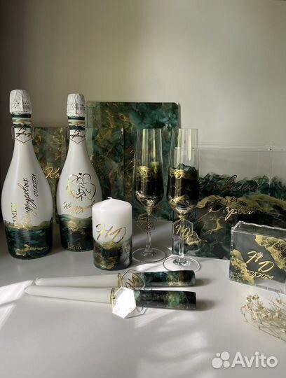Свадебные аксессуары,бокалы,казна,семейный очаг