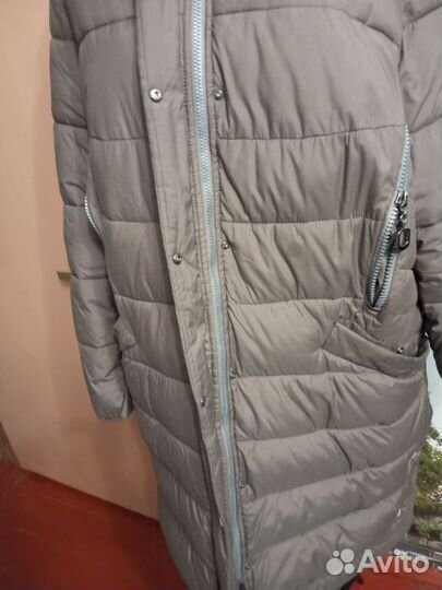 Куртка зимняя женская длинная 58-60 р