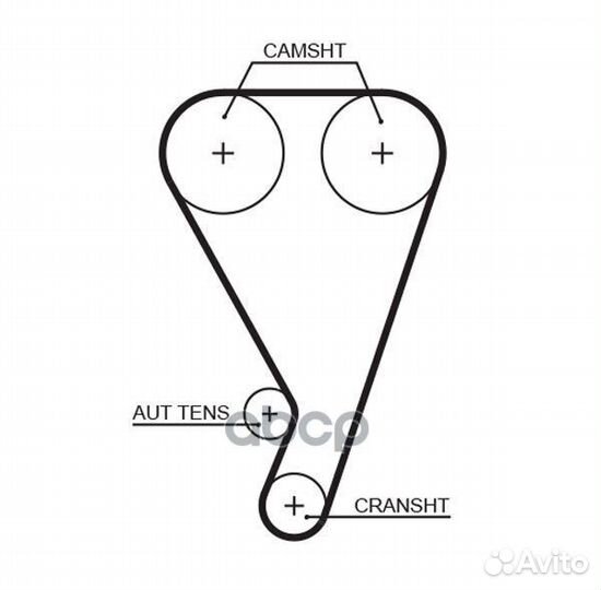 Ремень грм 137 x 25.4 T923 Gates