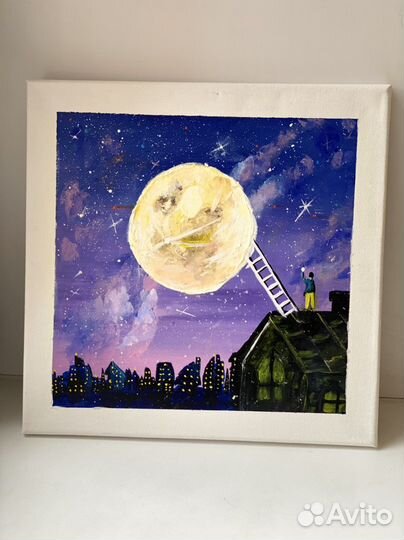 Картина 30х30 холст, акрил