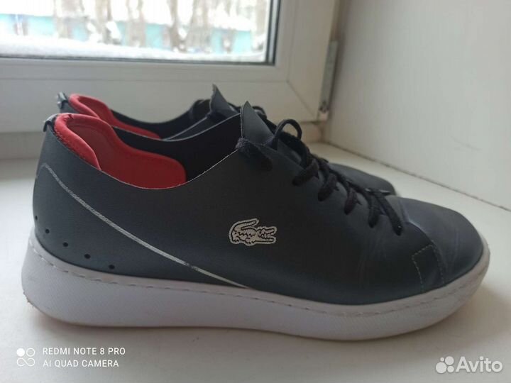 Lacoste кеды кроссовки ортгинал кожа 38-39 размер