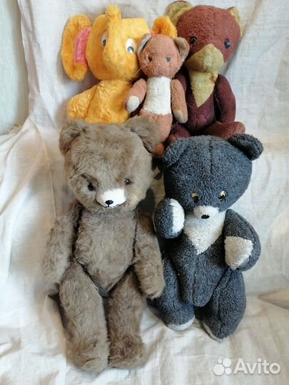 Мягкие игрушки времен СССР лотом