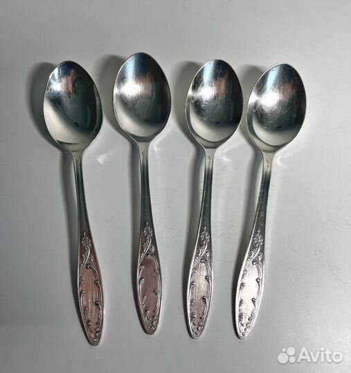 Ложки столовые, вилки мельхиор СССР винтаж