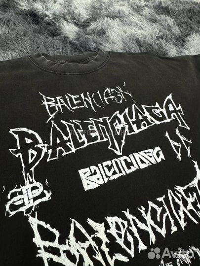 Лонгслив Balenciaga Diy Metal черный