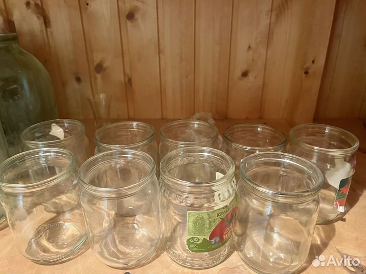 Банки стеклянные 0,5 л 0,7л 1 л. 3 л
