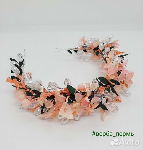 Венок на голову, бутоньерка. Свадьба. фотосессия