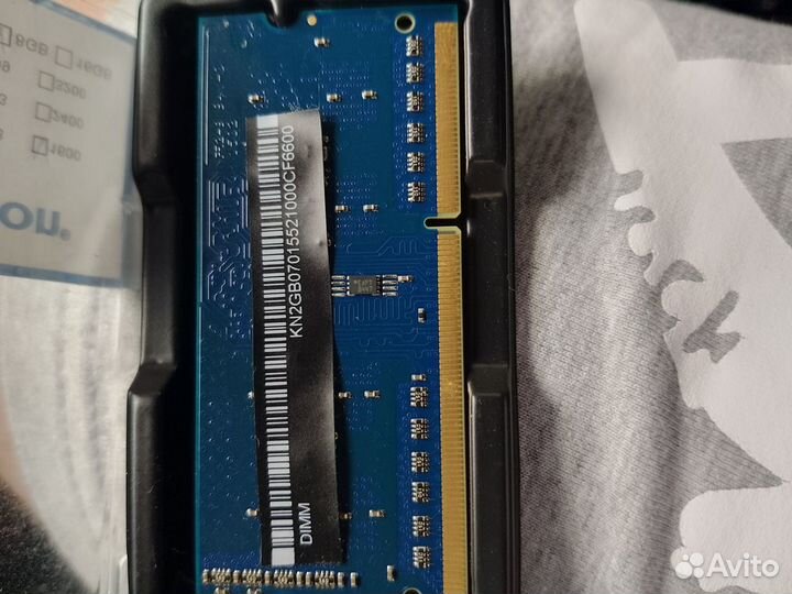 Оперативная память DDR3L 2 гбайта 1600мгц 1.35