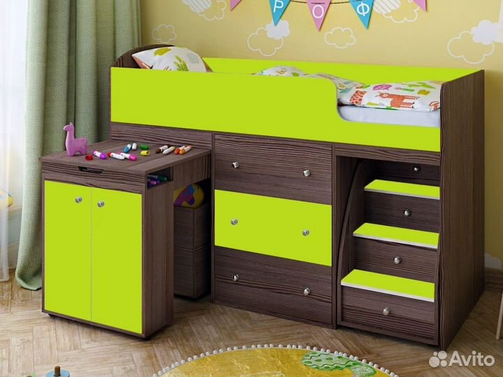 Кровать чердак малыш