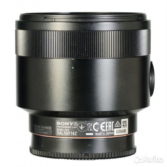 Sony Carl Zeiss Planar T* 50mm f/1.4 ZA ssmsal5