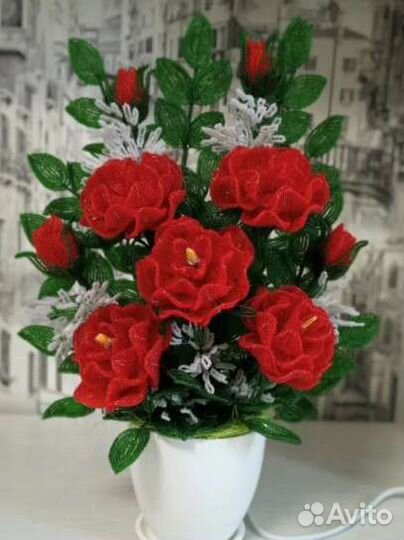 Светильник из бисера