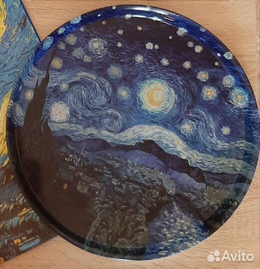 Поднос металлический с картиной Ван Гога