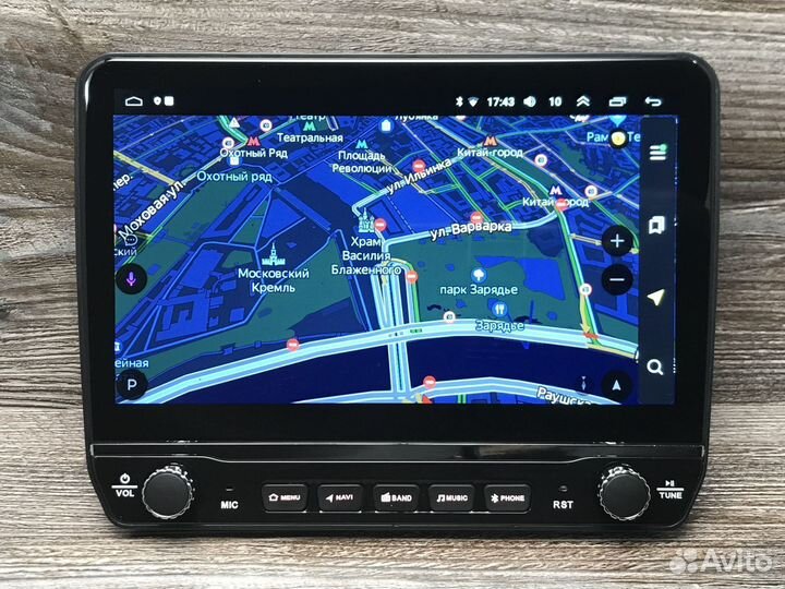 Магнитола XY Auto 1/16 + физические кнопки и ручки