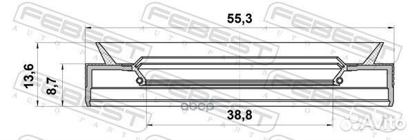 Сальник полуоси;ford focus CB8 2011-2015