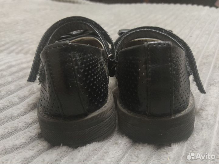 Туфли для девочки 30 размер черные