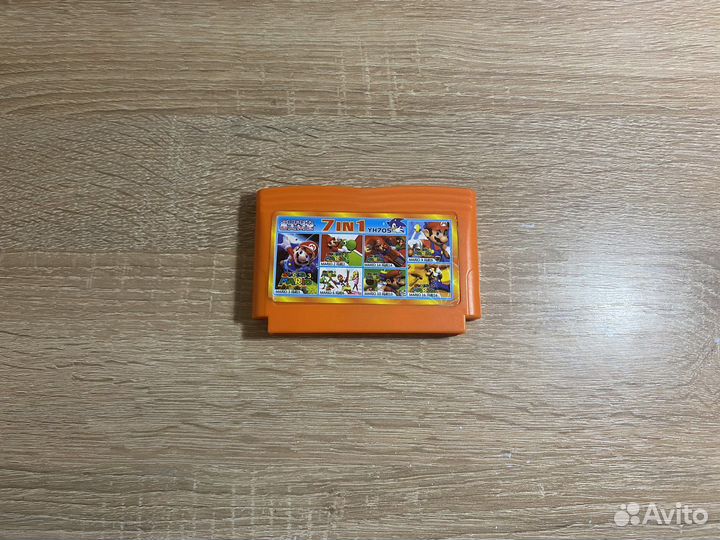 Картридж для Dendy 7 в 1 игры про Марио