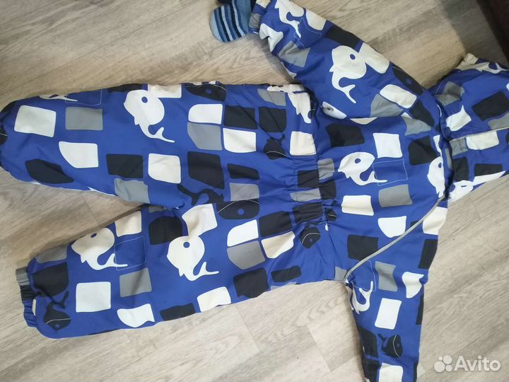 Детский зимний комбинезон на мальчика 86