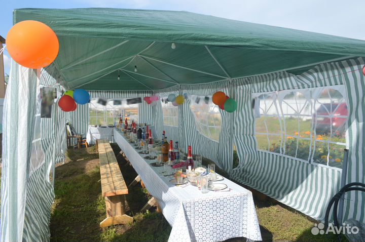 Тент садовый Green Glade из полиэтилена 9x3x2