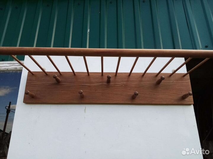 Вешалка настенная СССР деревянная