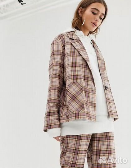 Костюм в клетку Collusion Asis Petite