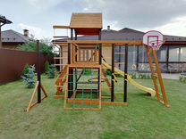 Игровые деревянные площадки для детей