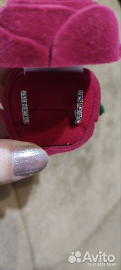 Серьги серебро