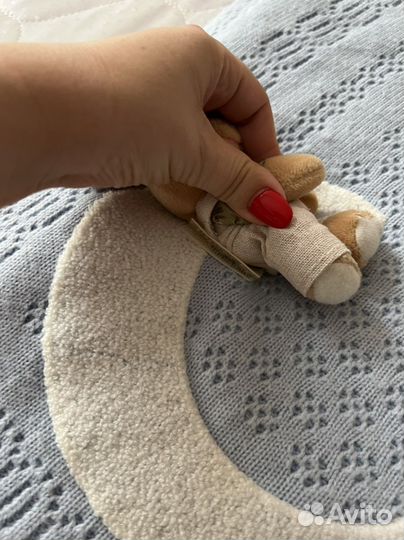 Плед детский вязаный на выписку