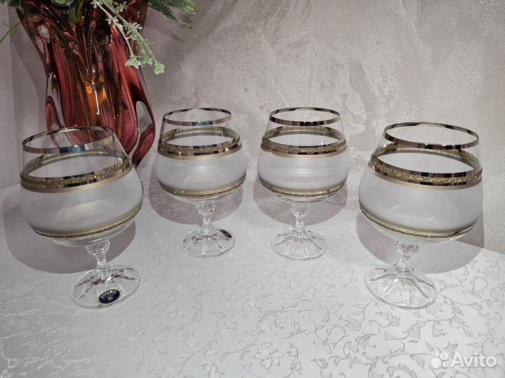 Фужеры, рюмки Богемия, кофейный набор