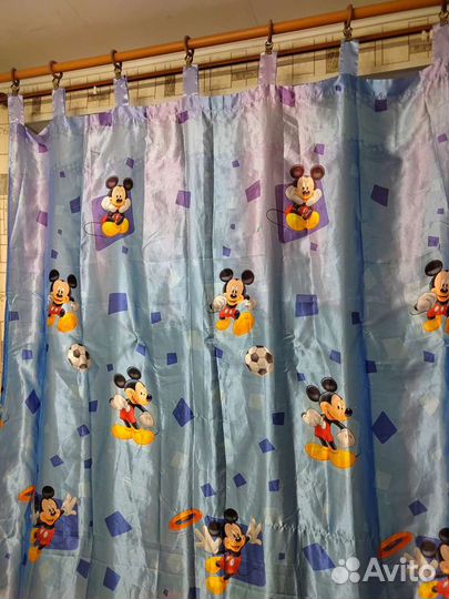 Занавески с микки маусом