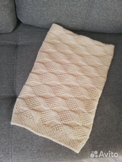 Плед детский вязаный ручная работа