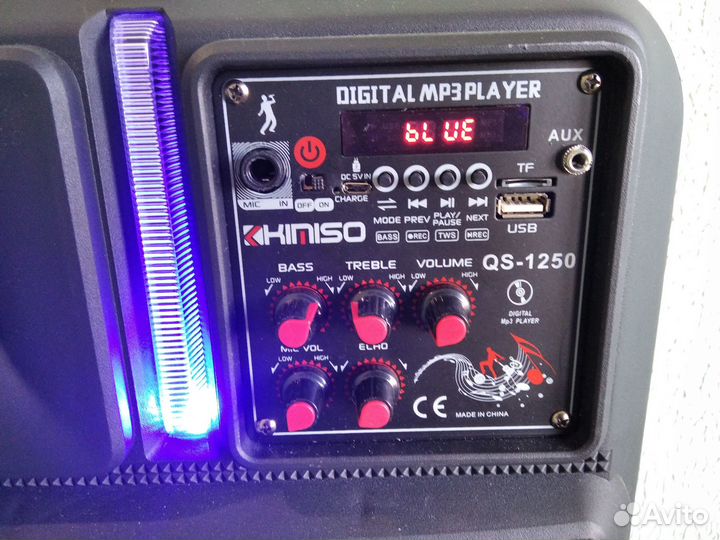 Колонка портатив Bluetooth kimiso qs-1250+штатив