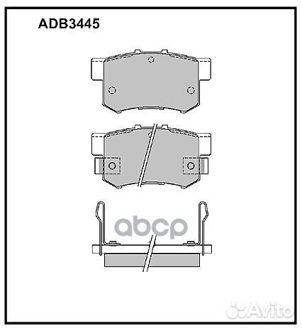 Колодки тормозные дисковые зад BD-3401;SX-1
