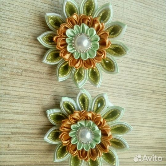 Банты, заколки, повязки ручная работа