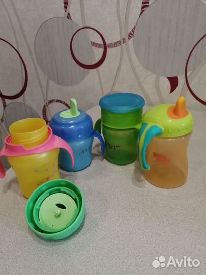 Бутылочки, соски, поильники, посуда