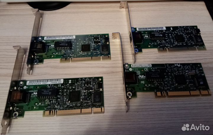 Сетевые карты PCI 100/1000 мбит/c (15 штук)