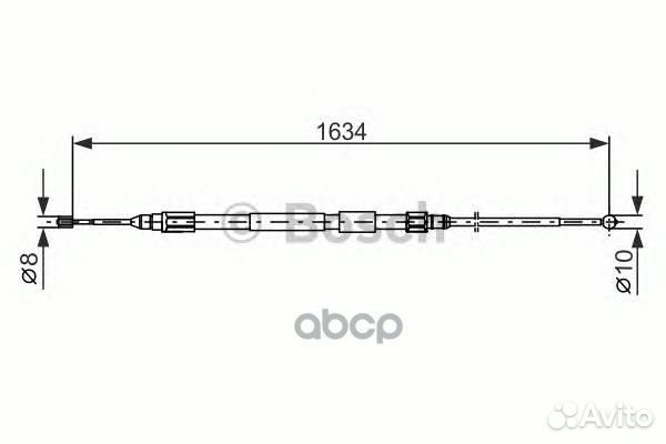 Трос стояночного тормоза 1987477988 Bosch