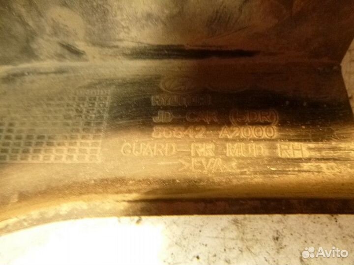 Брызговик задний правый KIA ceed ceed II 2012-2018