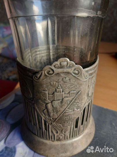 Подстаканник СССР 40 Лет Советской власти На щите