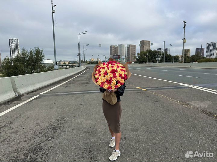 101 роза С Доставкой